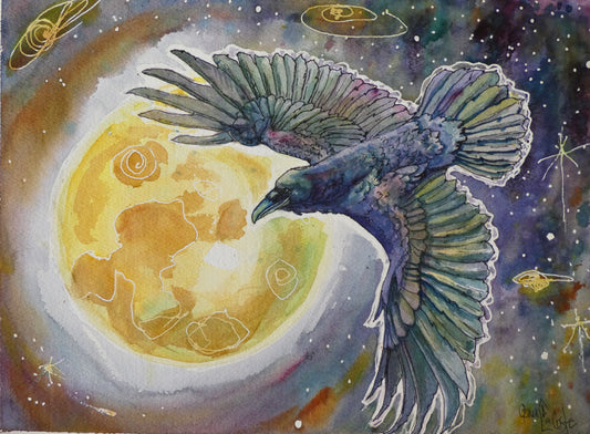 Raven and the Moon